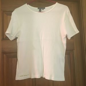 100% cotton ribbed tee